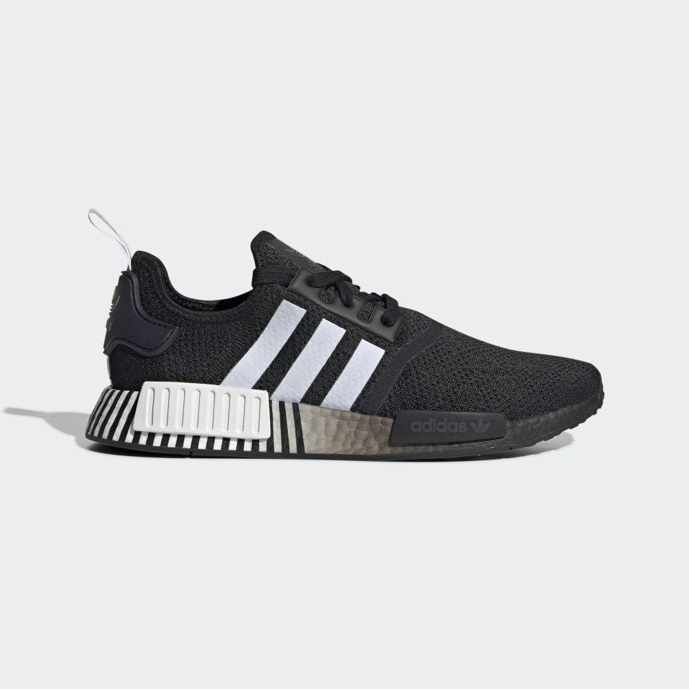 Adidas Men's NMD_R1 Originals Shoes Black/White Ireland FV3649